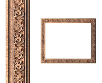 Rectangular frame, 3d models (stl)