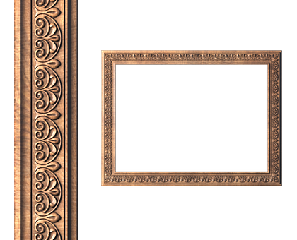 Rectangular frame, 3d models (stl)