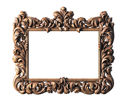 Rectangular frame, 3d models (stl)