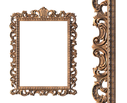 Rectangular frame, 3d models (stl)