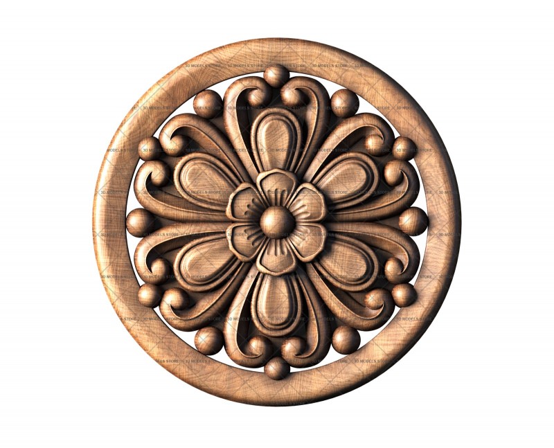 Rosette, 3d models (stl)