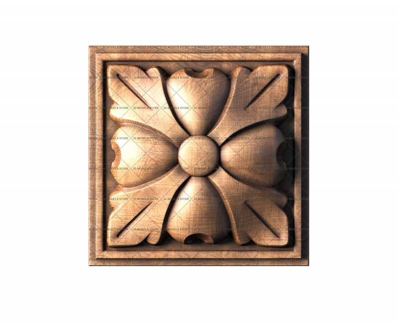 Rosette, 3d models (stl)