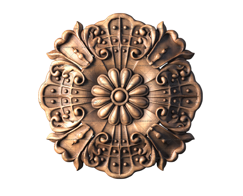 Rosette, 3d models (stl)