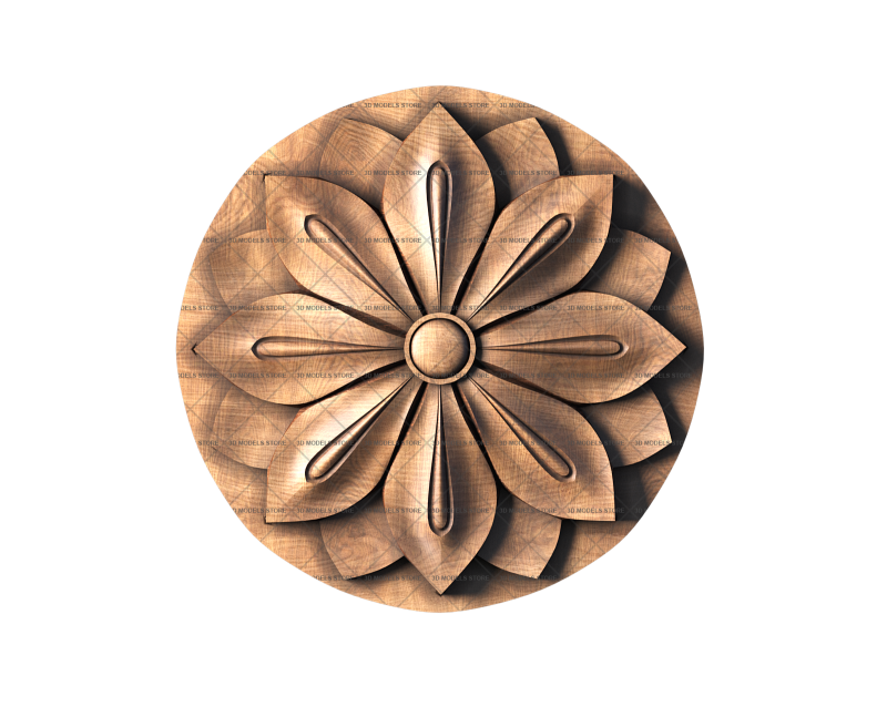 Rosettes, 3d models (stl)