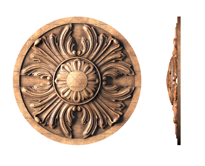 Rosette, 3d models (stl)