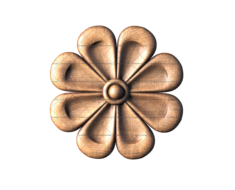 Rosettes, 3d models (stl)