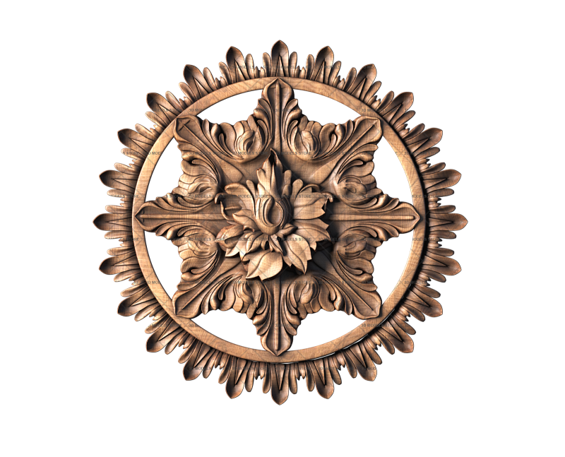 Rosette, 3d models (stl)