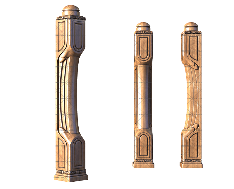 Pillar with an angel, 3d models (stl)