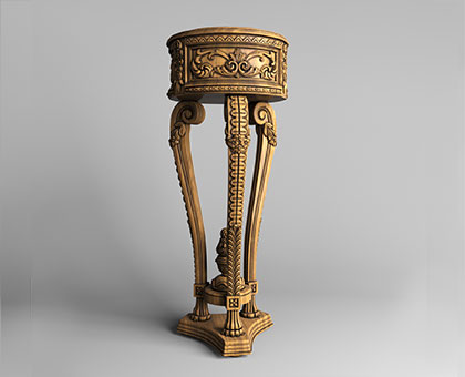 Pedestal table, 3d models (stl)