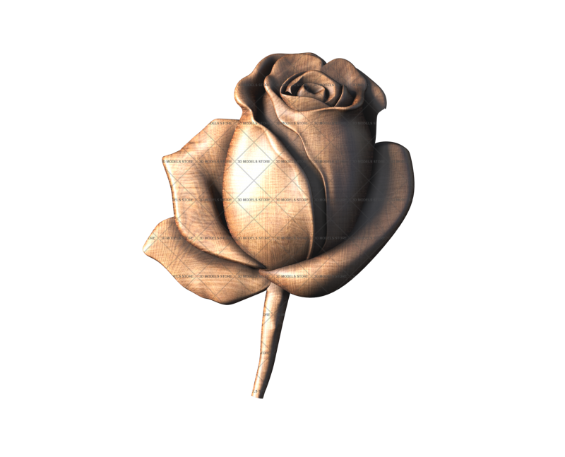 Rose flower, 3d models (stl)