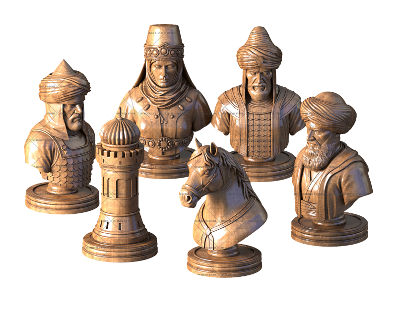 Seljuk Chess, 3d models (stl)