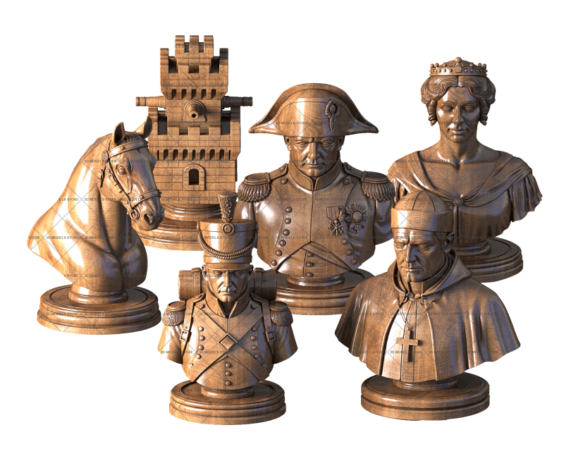 Chess Napoleonic Era, 3d models (stl)