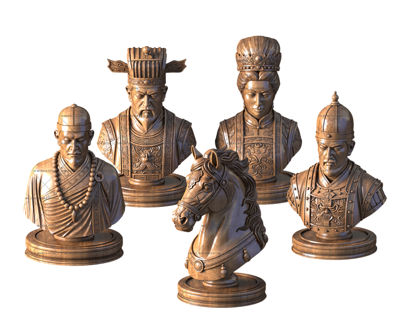 Chess Ancient China, 3d models (stl)