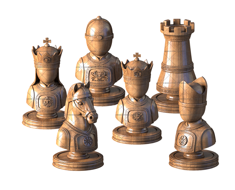 Chess Medieval Classics, 3d models (stl)