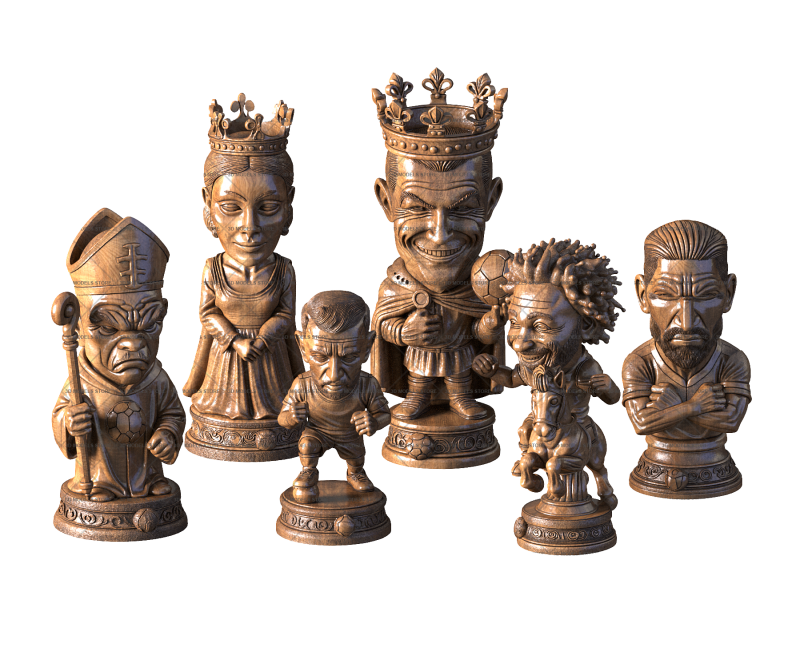 Chess Football Club Design featuring Cristiano Ronaldo, 3d models (stl)