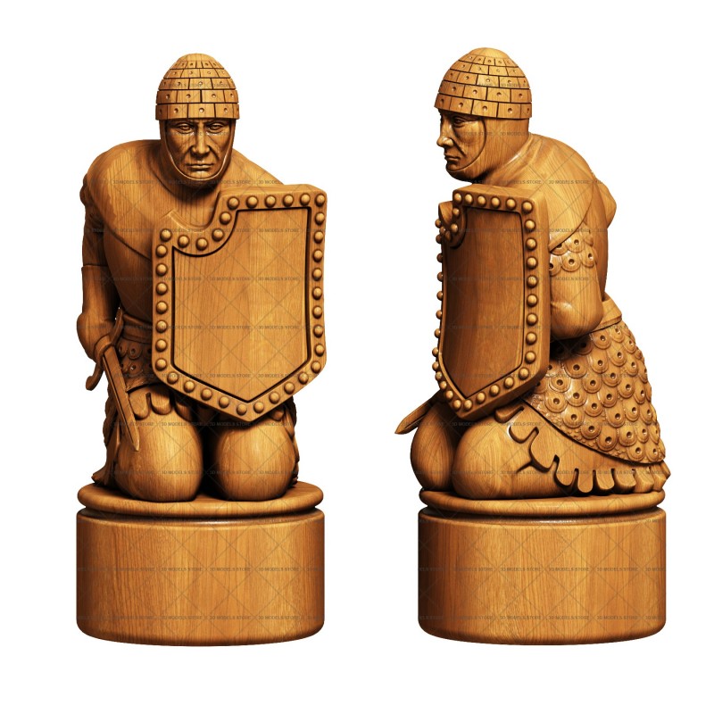 Chess pawn - 3d (stl) model, 3d models (stl)