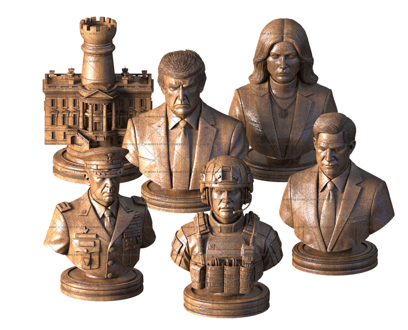 United States Presidential Set, 3d models (stl)