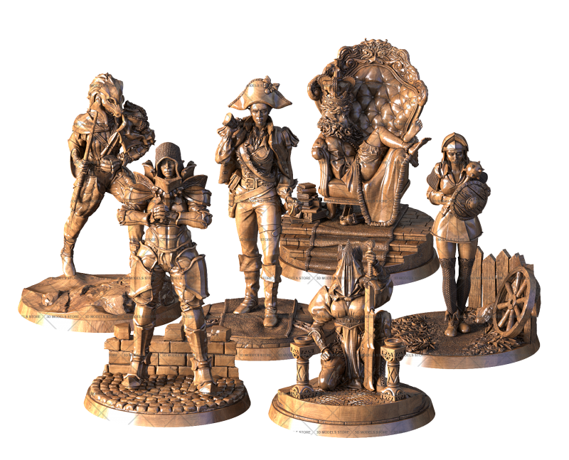 Chess set, 3d models (stl)