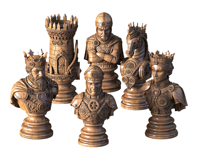 Chess set, 3d models (stl)