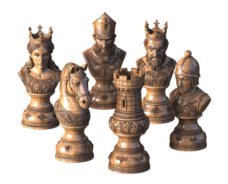 Chess set, 3d models (stl)