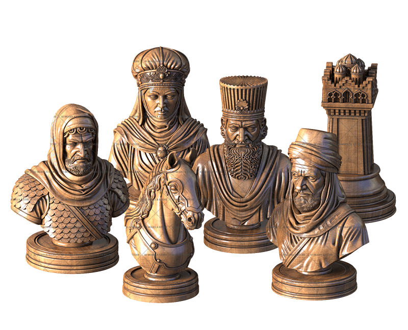 Chess set The Persian Empire, 3d models (stl)