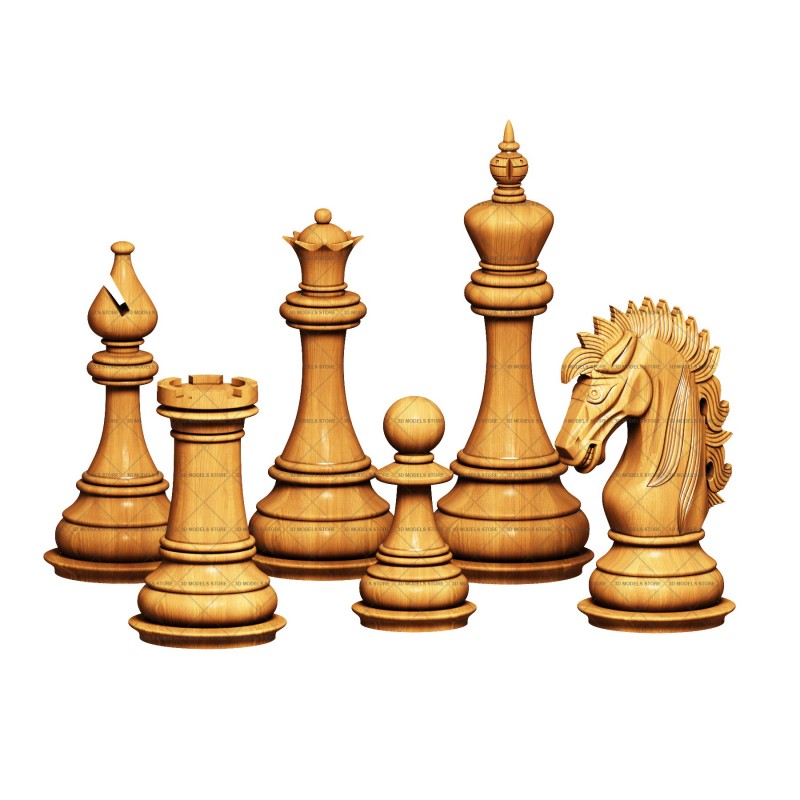 Chess, 3d models (stl)