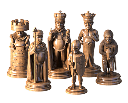 Chess Donald Trump Set, 3d models (stl)
