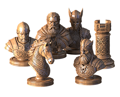 Chess Vikings, 3d models (stl)
