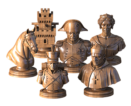 Chess Napoleonic Era, 3d models (stl)