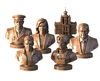 Chess Ukraine, 3d models (stl)