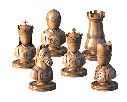 Chess Medieval Classics, 3d models (stl)
