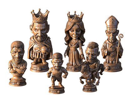 Chess Football Club Design featuring Lionel Messi, 3d models (stl)