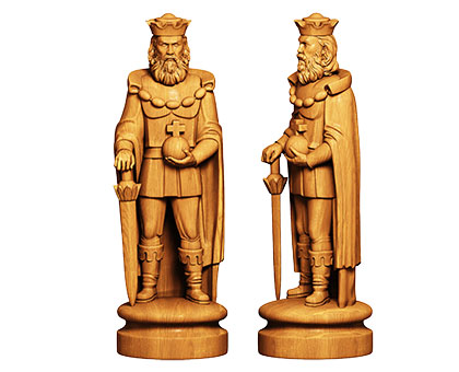 chess king and queen 3D Models to Print - yeggi