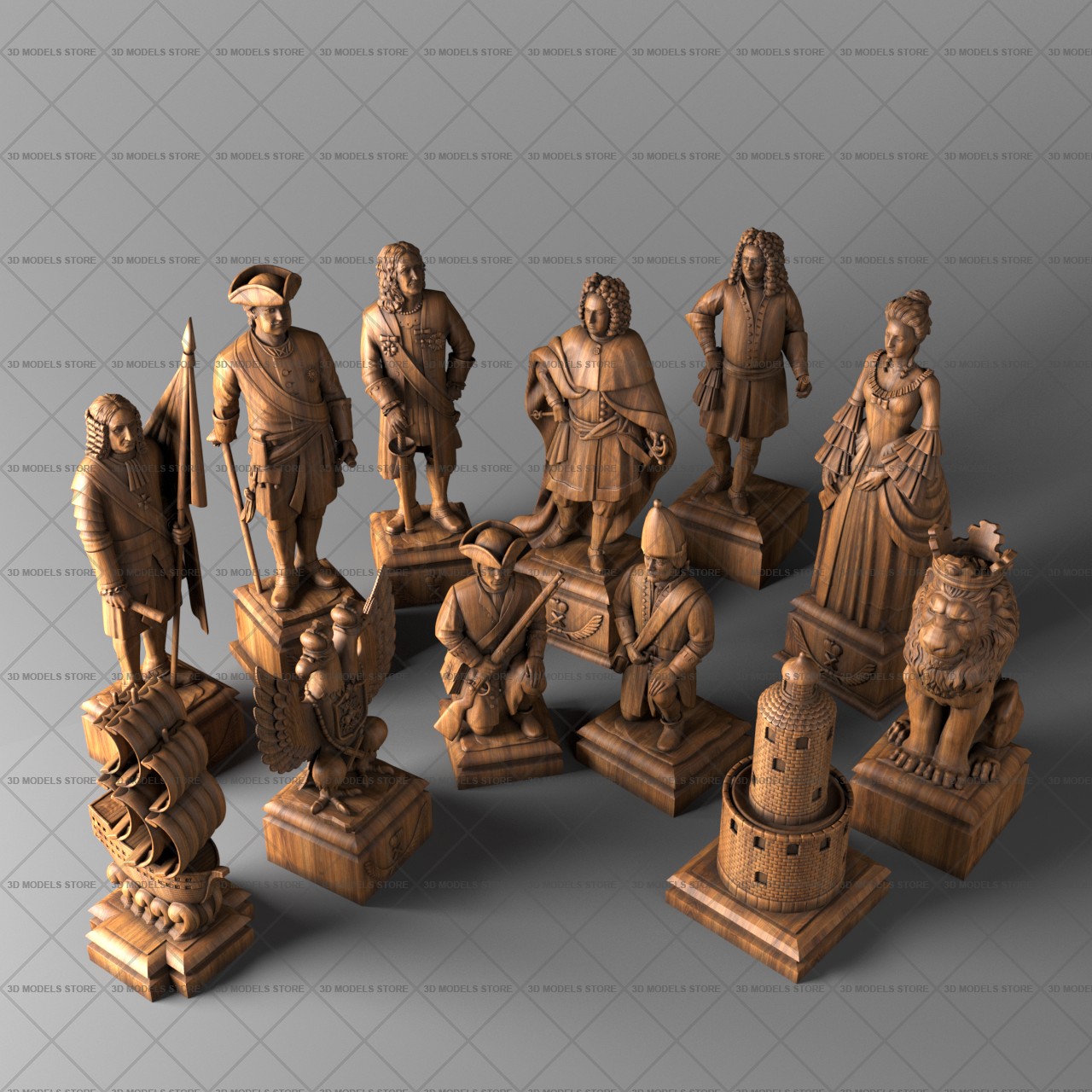 Chess 3D Models for Download
