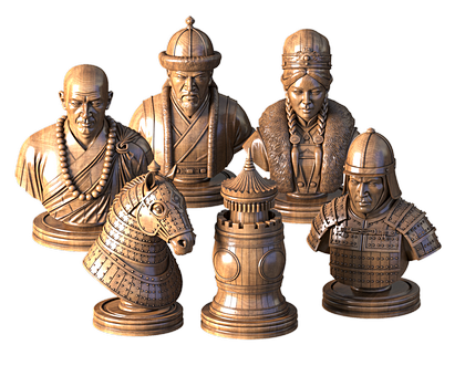 Chess of the Qin Dynasty, 3d models (stl)