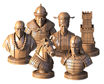 Chess: China, Qin Dynasty, 3d models (stl)