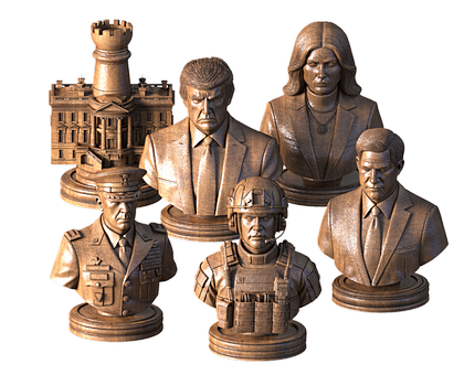 United States Presidential Set, 3d models (stl)