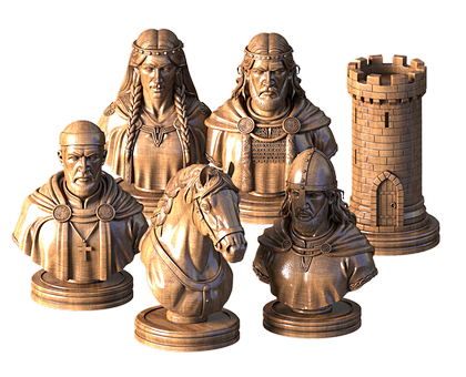 Irish Chess, 3d models (stl)