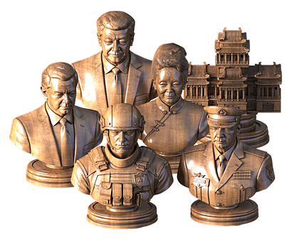 Chess set China, 3d models (stl)