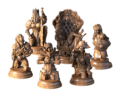 Chess set, 3d models (stl)