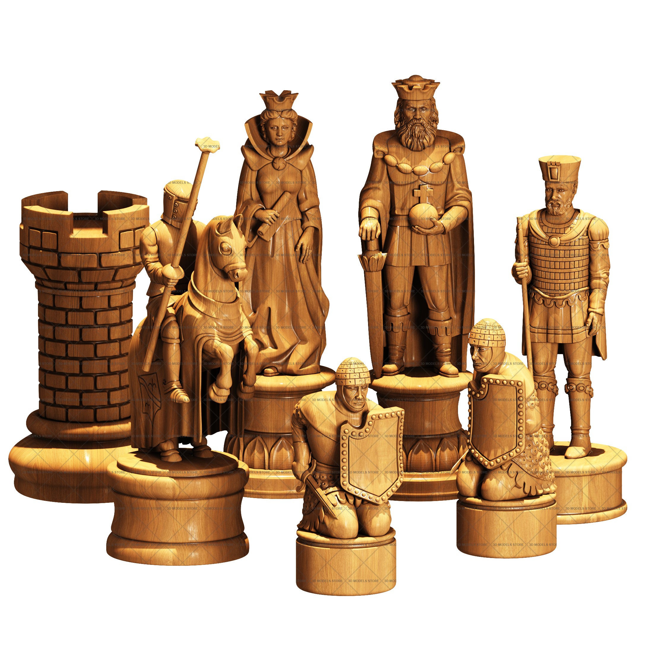 STL file practical and design chess board ♟️・3D printable model