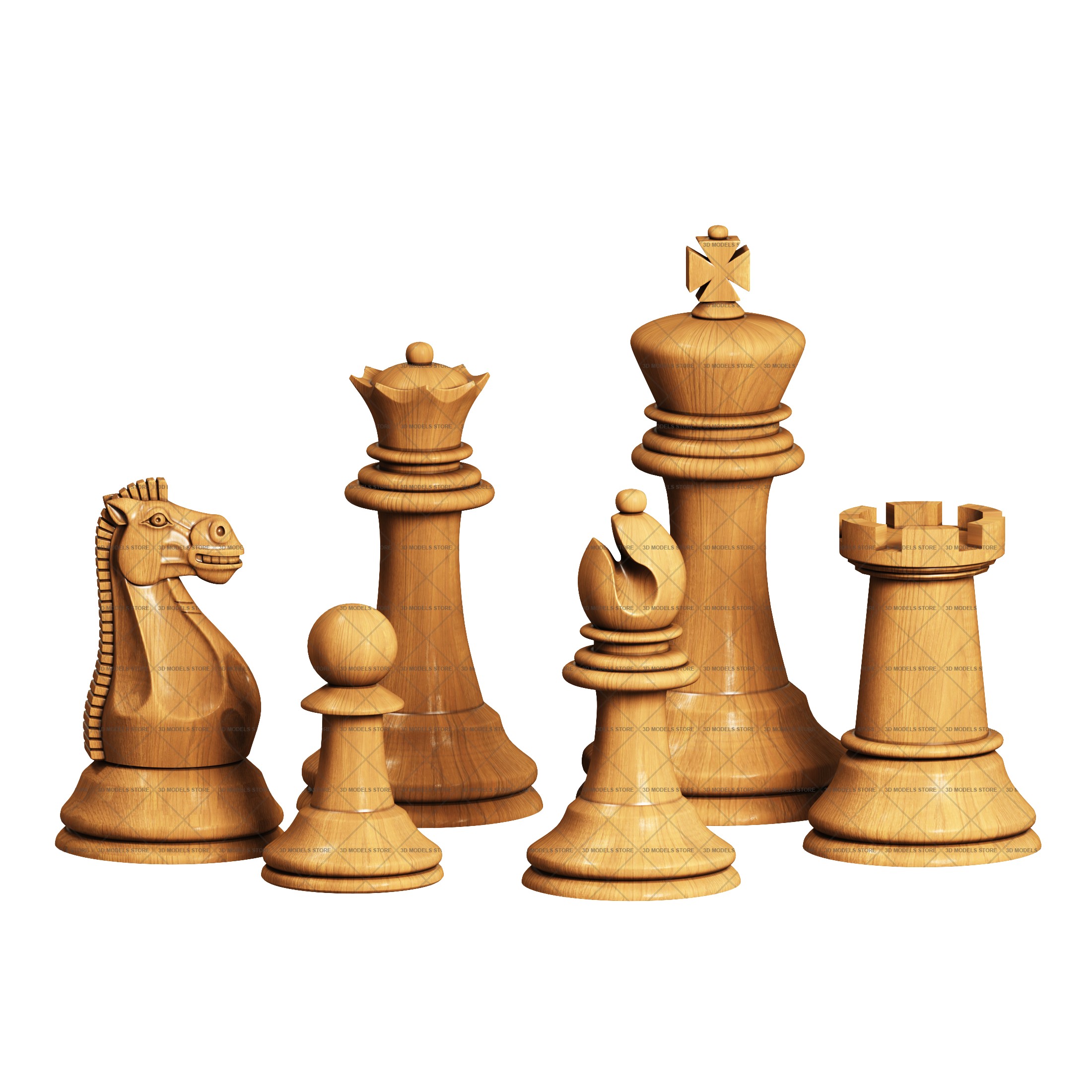 STL file Chess set modern ♟️・3D printer model to download・Cults