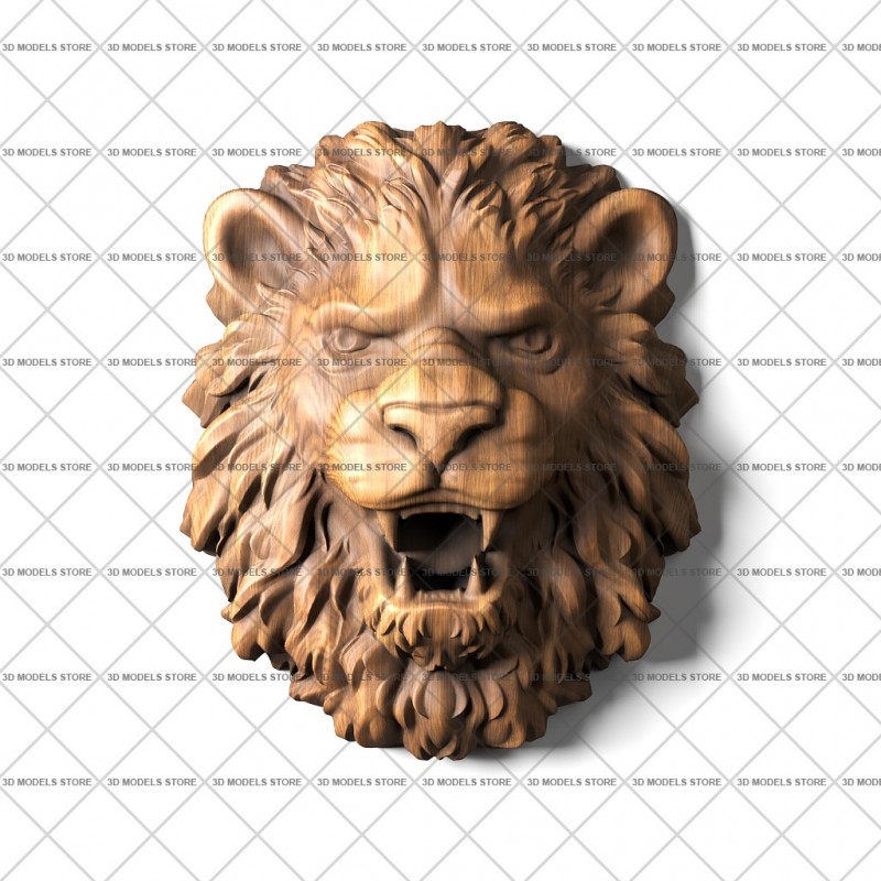 Mascarone (Lion mask), 3d models (stl)