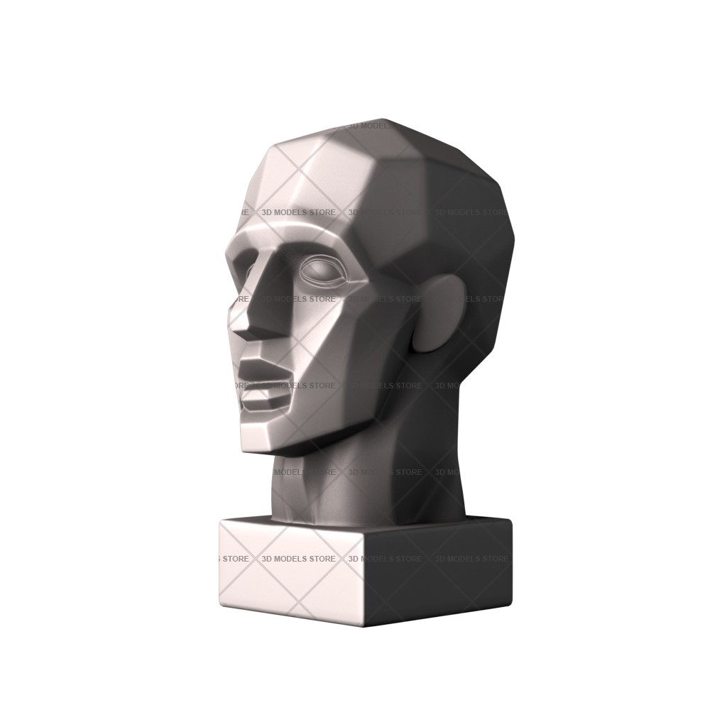 Sculpture head, 3d models (stl)