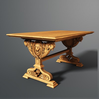 Carved table, 3d models (stl)