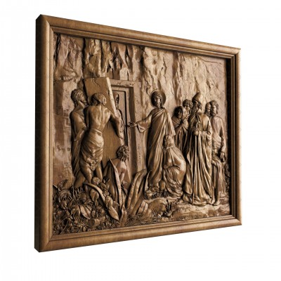Panel Resurrection of the righteous Lazarus, 3d models (stl)