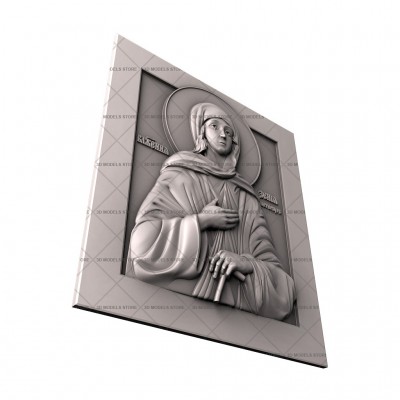 Icon Blessed Xenia of Petersburg, 3d models (stl)