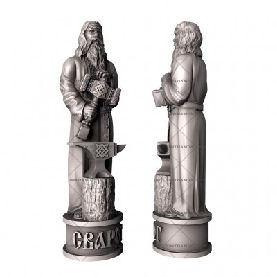 Sculptures of pagan gods, 3d models (stl)