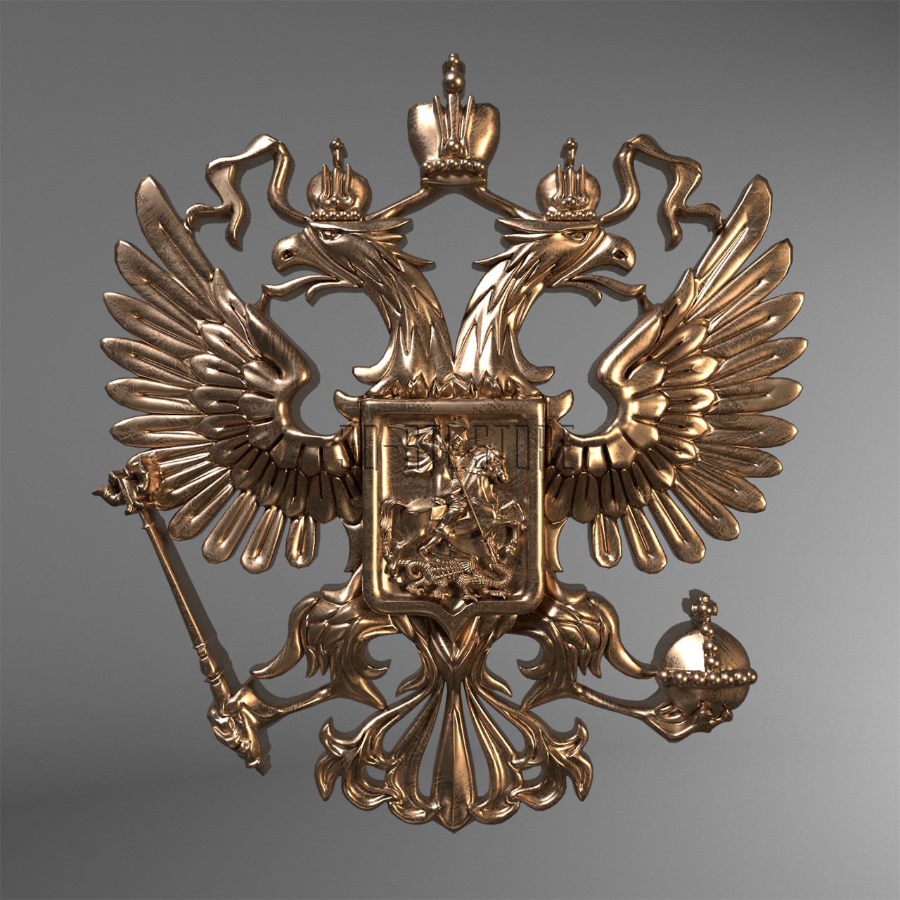 The emblem of the Russia, 3d models (stl)