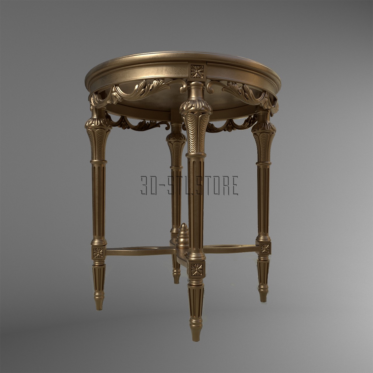 Table with thin legs, 3d models (stl)